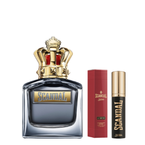 SCANDAL POUR HOMME EDT 100ML RECARGABLE + TRAVEL SIZE DE REGALO 