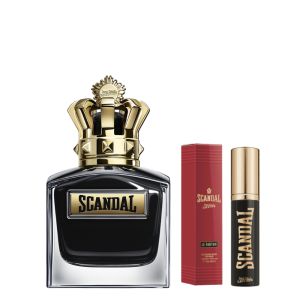 SCANDAL POUR HOMME LE PARFUM EDP INTENSE 100ML RECARGABLE + TRAVEL SIZE DE REGALO